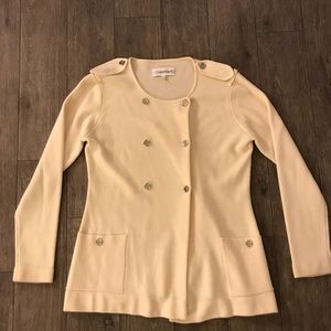 Calvin Klein Women's Wool Double Breasted Sweater